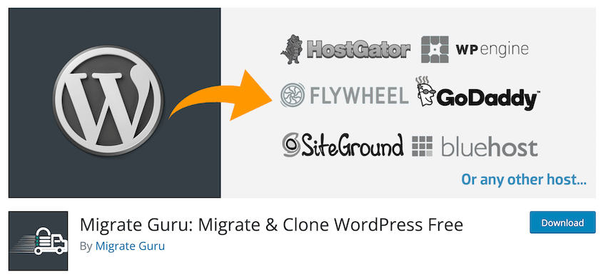 Migrate Guru plugin