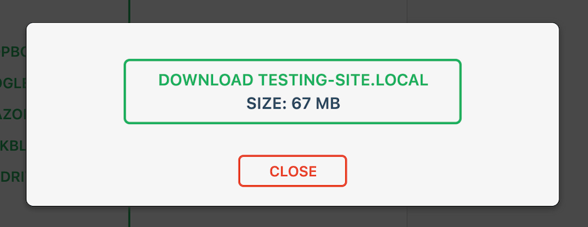 Download export file