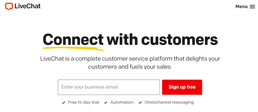 LiveChat tool