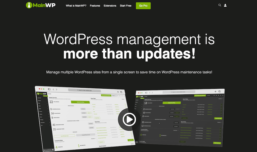 MainWP website