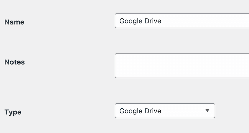 New Google Drive storage location