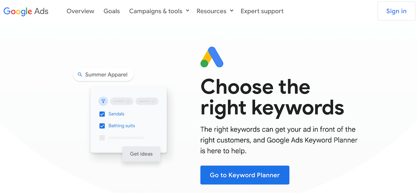Google Keyword Planner