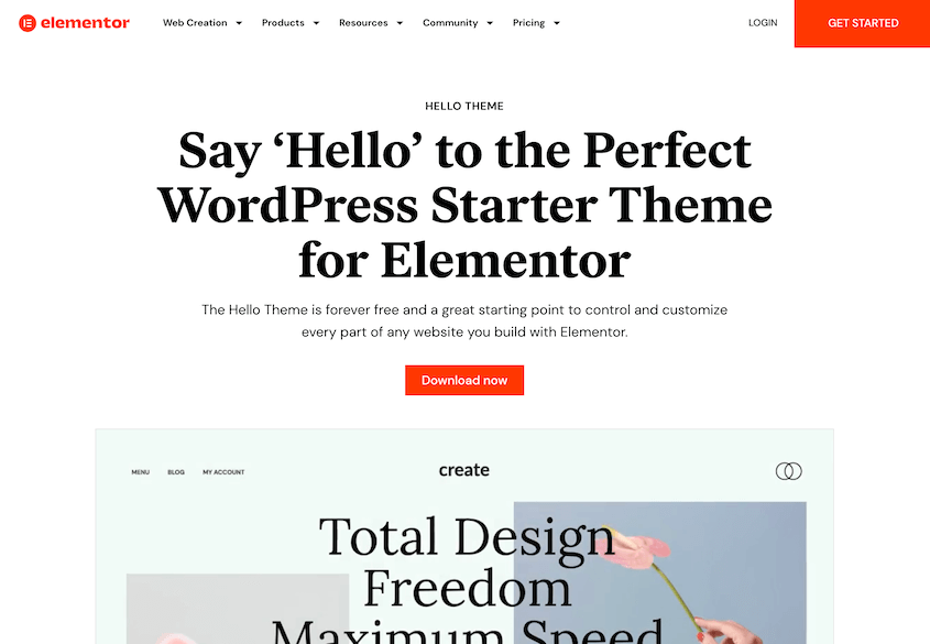 Hello Elementor theme