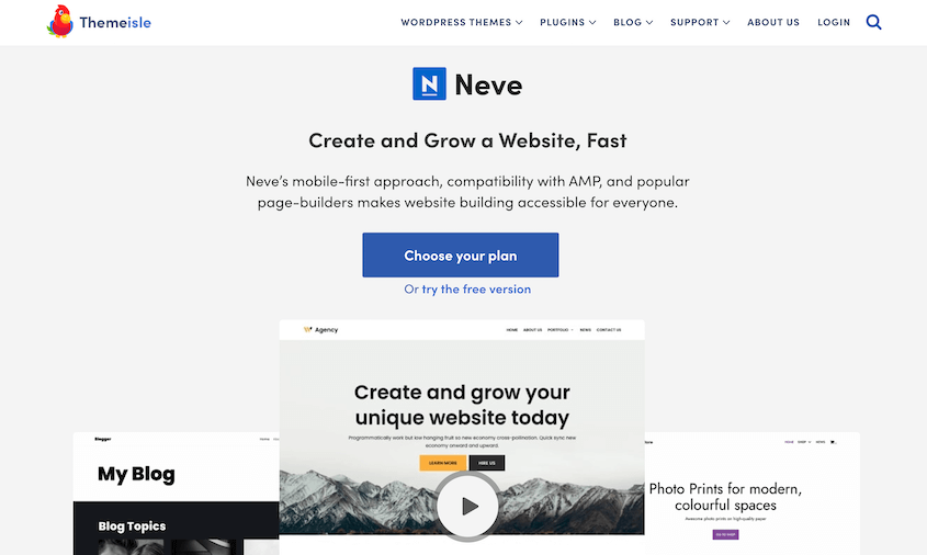 Neve theme