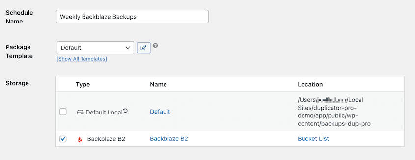 Backblaze backup schedule