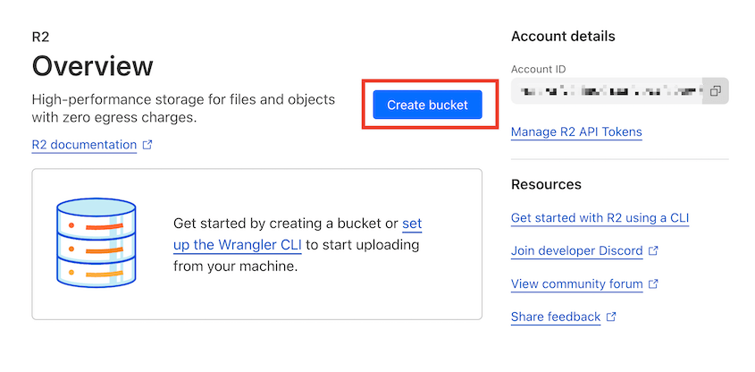 Cloudflare R2 bucket