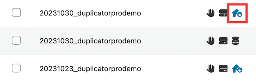 Duplicator disaster recovery