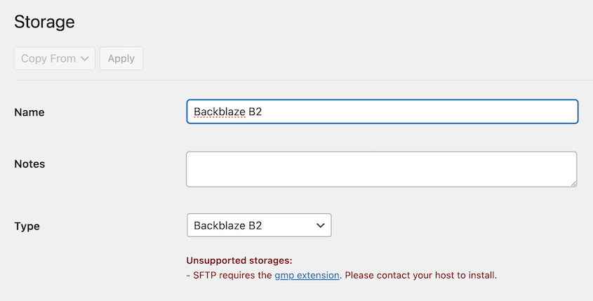 New Backblaze storage location