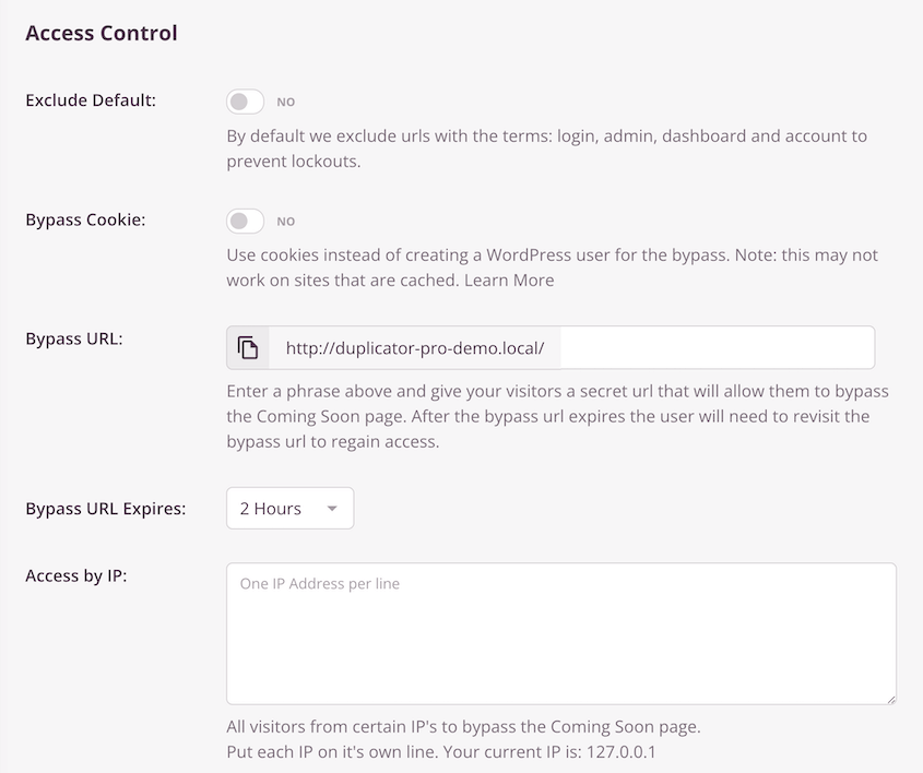 SeedProd access control