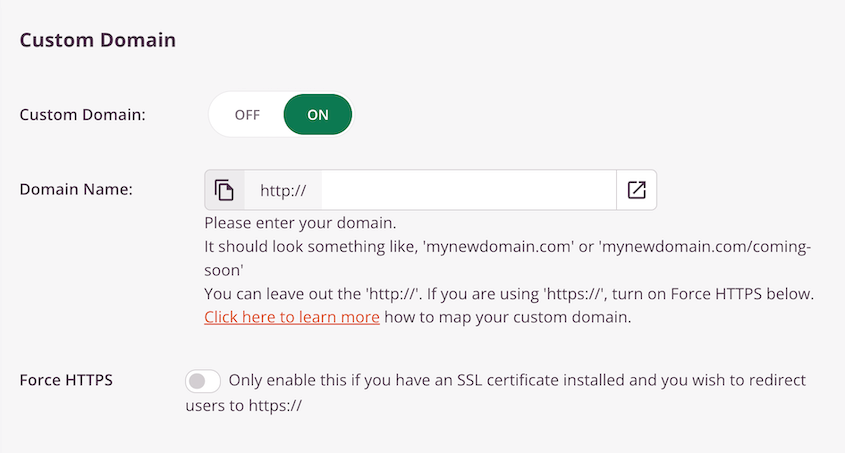 SeedProd domain mapping