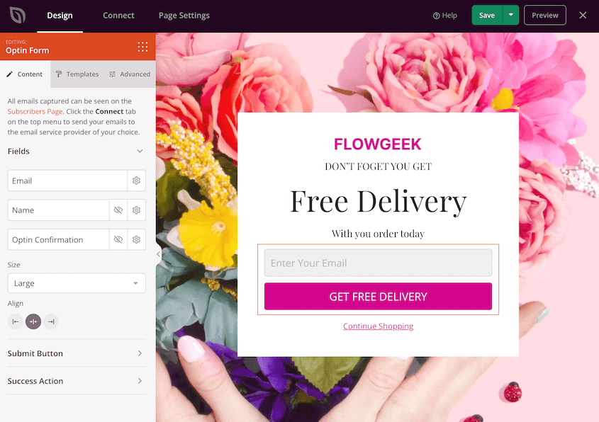 SeedProd opt-in form