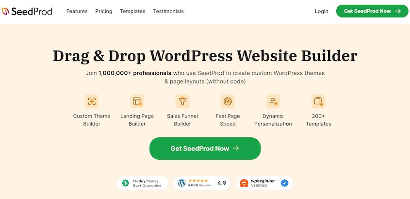 SeedProd plugin