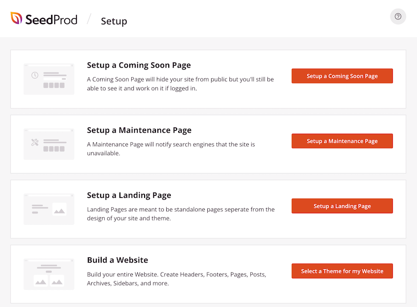 SeedProd setup