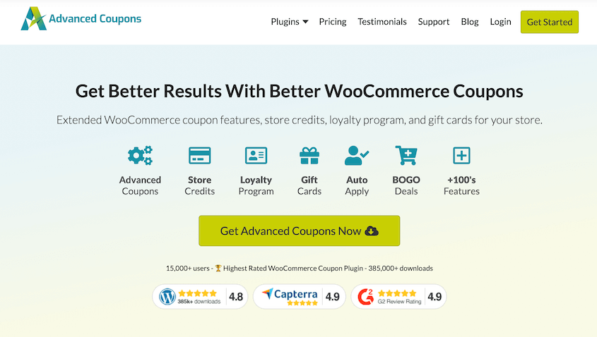 Advanced Coupons plugin