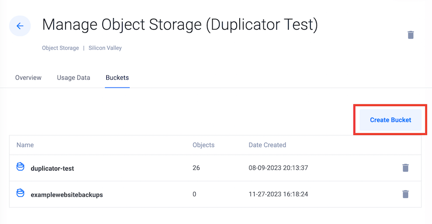 Create Vultr bucket