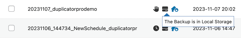 Backup storage icon