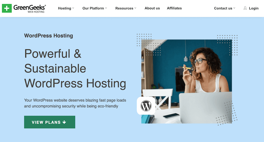 GreenGeeks WordPress hosting