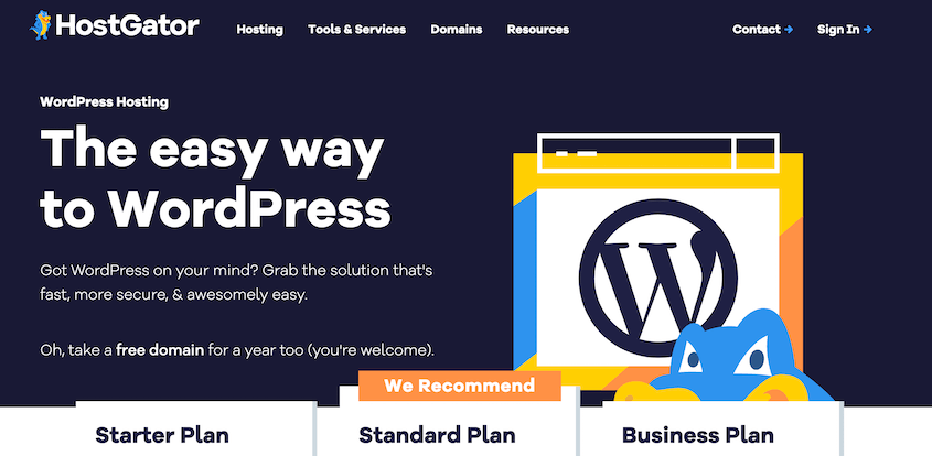 HostGator WordPress hosting