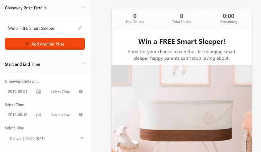 RafflePress giveaway