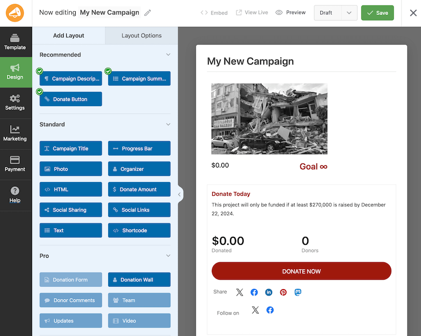 WP Charitable campaign