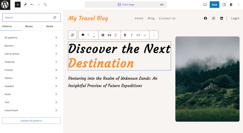 Full Site Editor