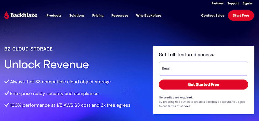 Backblaze B2 cloud storage