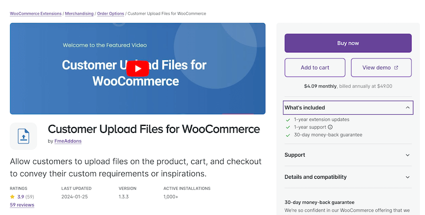 Customer Upload Files for WooCommerce