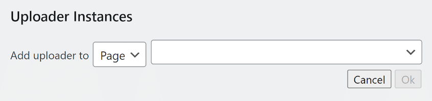 WordPress File Upload page location
