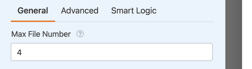 WPForms max file number