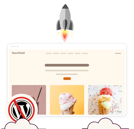 A graphic that shows how Duplicator allows you to skip the WordPress installation process during website migrations