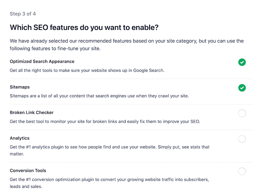 Add extra AIOSEO features