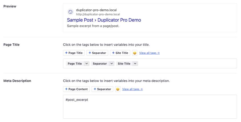 AIOSEO preview metadata
