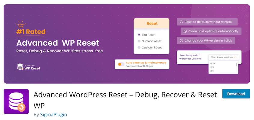Advanced WordPress Reset