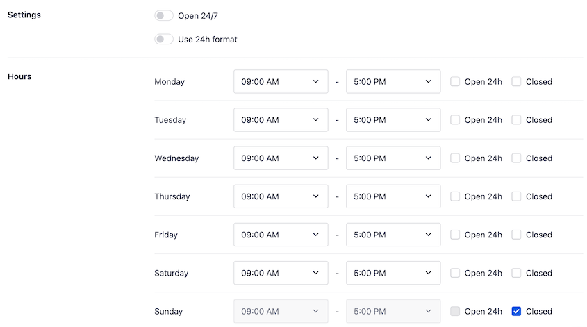 Local SEO hours