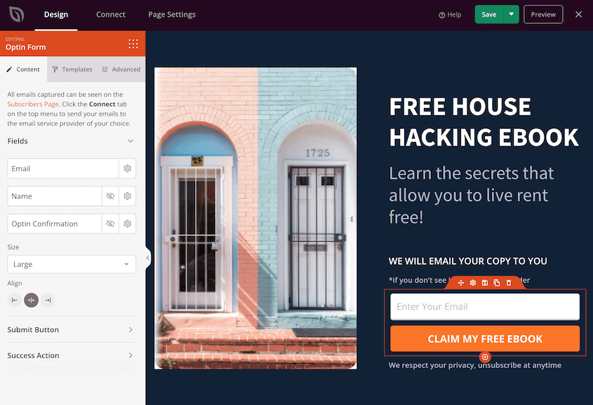 SeedProd opt-in form
