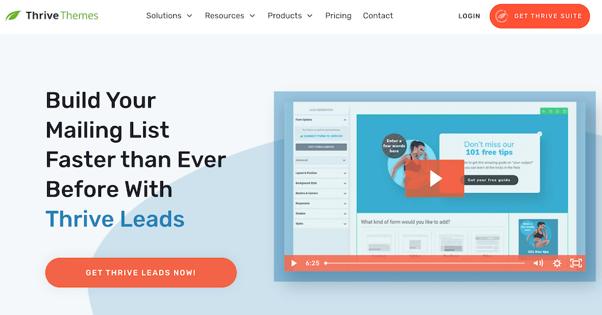 Thrive Leads plugin