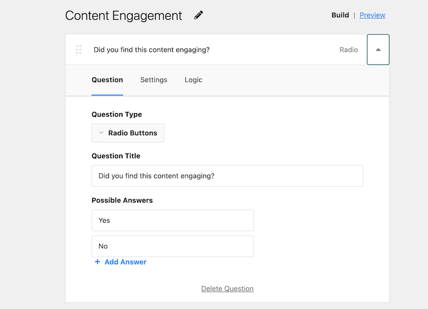 UserFeedback editor