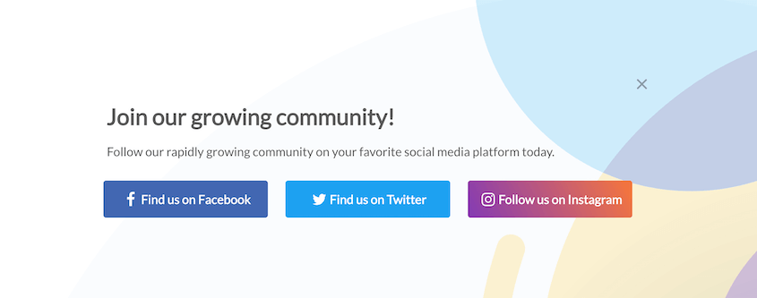 OptinMonster social buttons