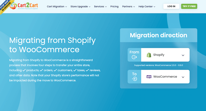 Cart2Cart migration service