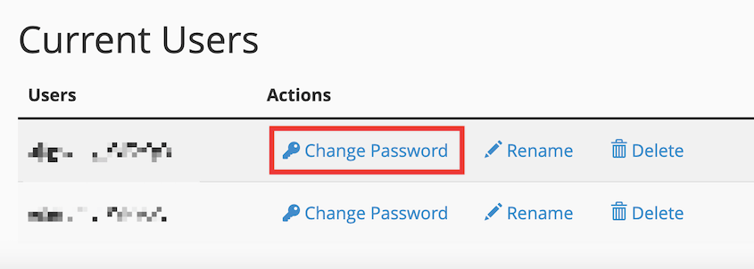 Change MySQL password