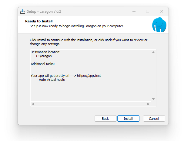 Install Laragon