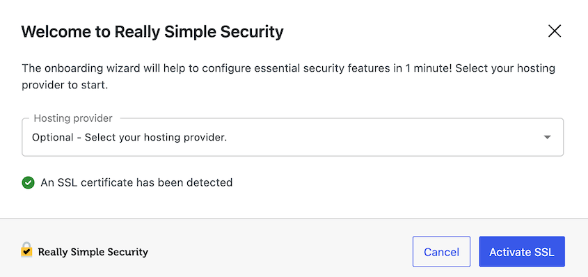 Really Simple Security SSL setup