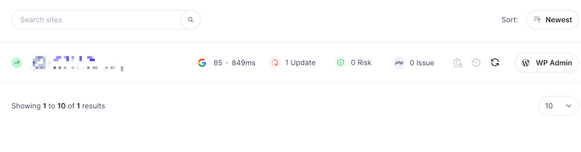 ManageWP dashboards